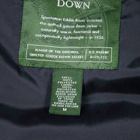 Eddie Bauer Womens Quilted Burgundy Red Goose Down Faux Fur Collar Vest M - Picture 9 of 10